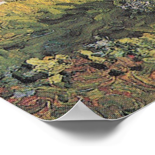 Cypress Trees van het Poster Van Gogh (Hoek)