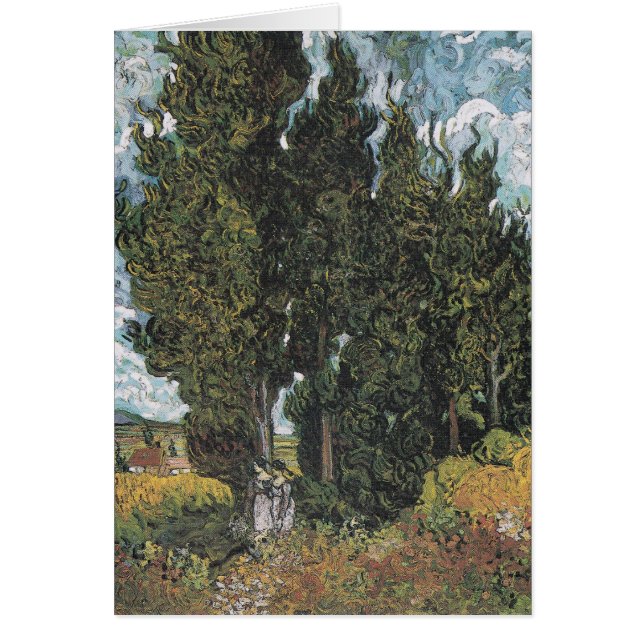 Cypress Trees van Van Gogh (Voorkant)