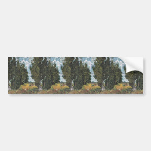 Cypress Trees van Van Gogh Bumpersticker