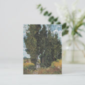 Cypress Trees van Van Gogh Feestdagenkaart (Staand voorkant)