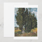 Cypress Trees van Van Gogh Feestdagenkaart (Voorkant / Achterkant)