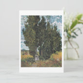 Cypress Trees van Van Gogh Feestdagenkaart (Staand voorkant)