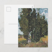 Cypress Trees van Van Gogh Feestdagenkaart (Voorkant / Achterkant)