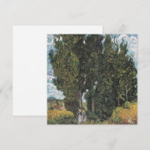 Cypress Trees van Van Gogh Feestdagenkaart (Voorkant / Achterkant)