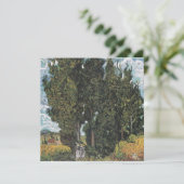 Cypress Trees van Van Gogh Feestdagenkaart (Staand voorkant)
