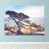 Cypress van het Zee Canvas Afdruk (Insitu (Houten vloer))