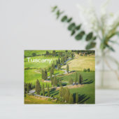 Cypress-wikkelweg, Toscaanse tekst briefkaart (Staand voorkant)