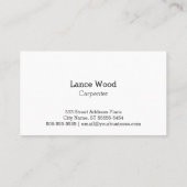 Cypress Wood Texture Visitekaartje (Achterkant)