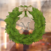 Cypress Wreater met standaard bijpassend monogram  Raamsticker (Vel 2)