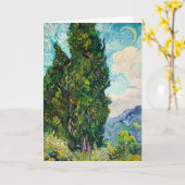 cypressen 1889 van vincent van gogh kaart (Gele Bloem)