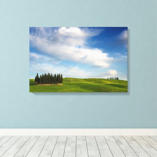 Cypressen in Toscane canvas (Insitu (Houten vloer))