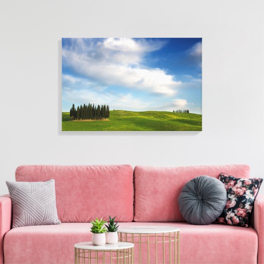 Cypressen in Toscane canvas (Insitu (Woonkamer))