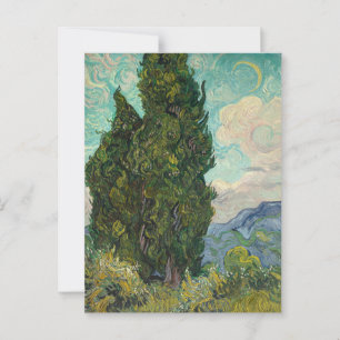 Cypressen van Van Gogh: Briefkaart