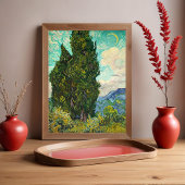 Cypressen, Vincent van Gogh Kunst Poster