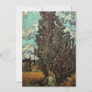 Cypresses en Two Women door Vincent van Gogh