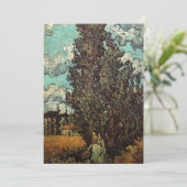 Cypresses en Two Women door Vincent van Gogh (Staand voorkant)