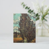 Cypresses en Two Women door Vincent van Gogh Briefkaart (Staand voorkant)