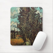Cypresses en Two Women door Vincent van Gogh Muismat (Met muis)