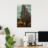 Cypresses en Two Women door Vincent van Gogh Poster (Thuiskantoor)