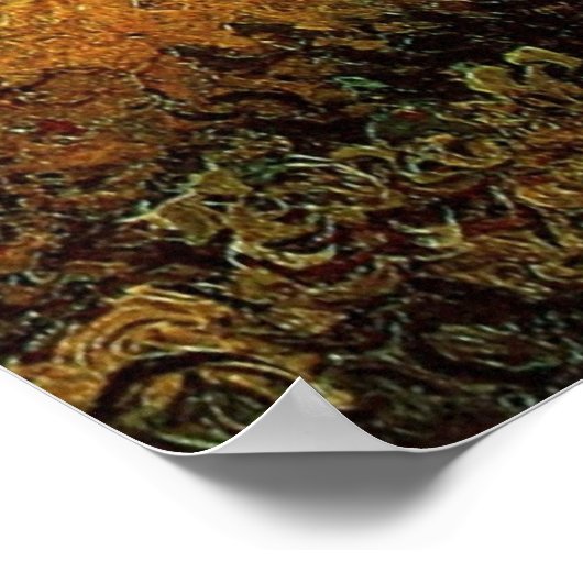 Cypresses en Two Women door Vincent van Gogh Poster (Hoek)