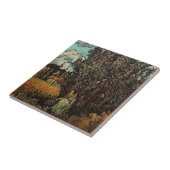 Cypresses en Two Women door Vincent van Gogh Tegeltje (Zijkant)