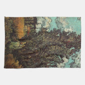 Cypresses en Two Women door Vincent van Gogh Theedoek (Horizontaal)