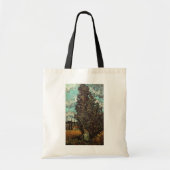Cypresses en Two Women door Vincent van Gogh Tote Bag (Voorkant)