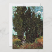 Cypresses met Vrouw Figures van Vincent van Gogh (Voorkant)