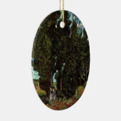 Cypresses met Vrouw Figures van Vincent van Gogh Keramisch Ornament (Rechts)