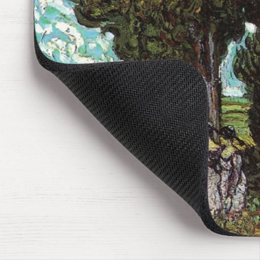 Cypresses met Vrouw Figures van Vincent van Gogh Muismat (Hoek)