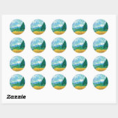 Cypresses Ronde Sticker (Vel)