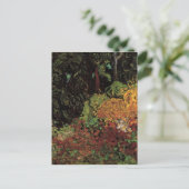 Cypresses, twee Vrouwen figuren, Vincent Van Gogh Briefkaart (Staand voorkant)