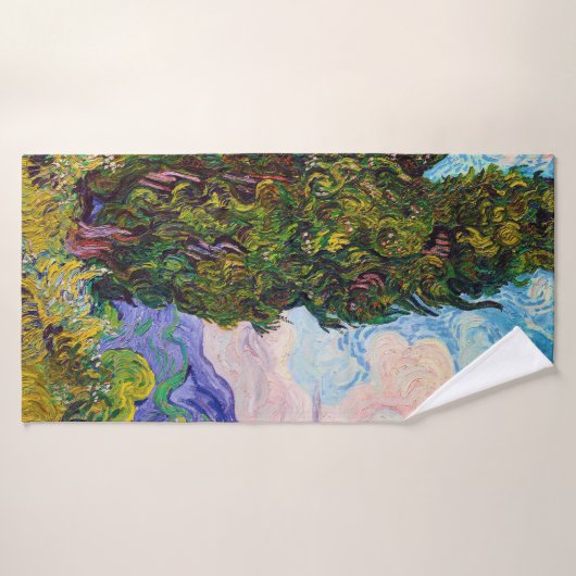 Cypresses, Van Gogh Badhanddoek (Badhanddoek)