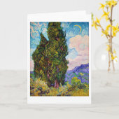 Cypresses, Van Gogh Kaart (Gele Bloem)