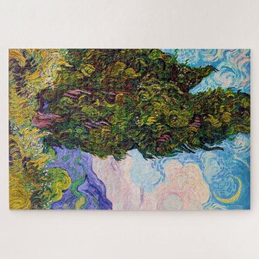 Cypresses, Van Gogh Legpuzzel (Horizontaal)