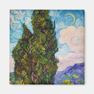 Cypresses, Van Gogh Magneet