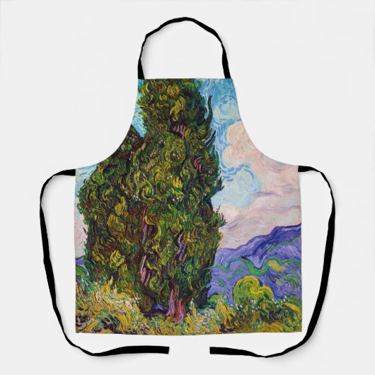 Cypresses, Van Gogh Schort (Voorkant)