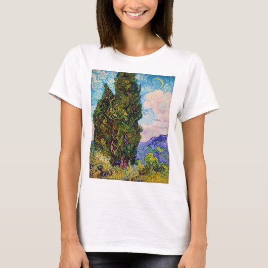 Cypresses, Van Gogh T-shirt (Voorkant)