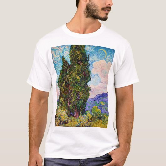 Cypresses, Van Gogh T-shirt (Voorkant)