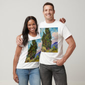 Cypresses, Van Gogh T-shirt (Unisex)