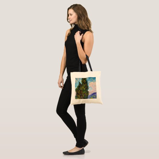 Cypresses, Van Gogh Tote Bag (Voorkant (model))