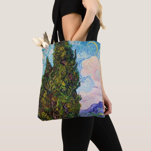 Cypresses, Van Gogh Tote Bag (Dichtbij)