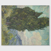Cypresses van het schilderen van Van Gogh Kunst Cadeaupapier (Vlak)