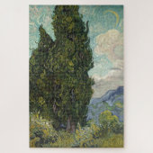 Cypresses van het schilderen van Van Gogh Kunst Legpuzzel (Verticaal)