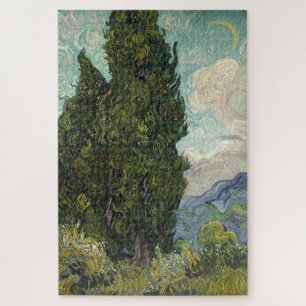 Cypresses van het schilderen van Van Gogh Kunst Legpuzzel