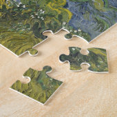 Cypresses van het schilderen van Van Gogh Kunst Legpuzzel (Zijkant)