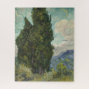 Cypresses van het schilderen van Van Gogh Kunst Legpuzzel