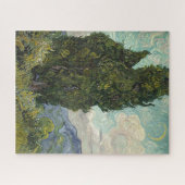 Cypresses van het schilderen van Van Gogh Kunst Legpuzzel (Horizontaal)