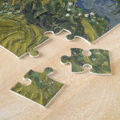 Cypresses van het schilderen van Van Gogh Kunst Legpuzzel (Zijkant)