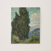 Cypresses van het schilderen van Van Gogh Kunst Legpuzzel (Verticaal)